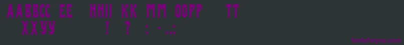 Izvestijac Font – Purple Fonts on Black Background