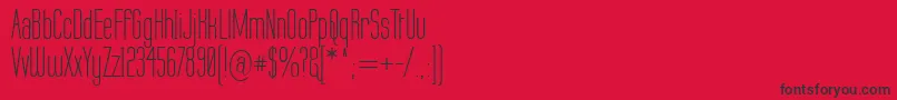 Labtop Font – Black Fonts on Red Background