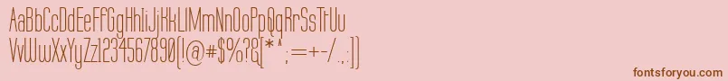 Labtop Font – Brown Fonts on Pink Background
