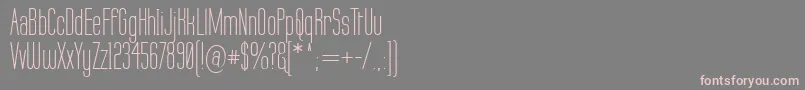 フォントLabtop – 灰色の背景にピンクのフォント