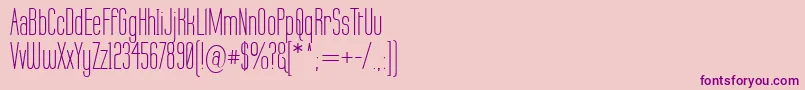 Labtop Font – Purple Fonts on Pink Background