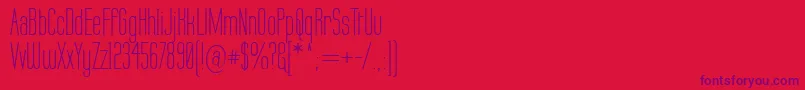 Labtop Font – Purple Fonts on Red Background