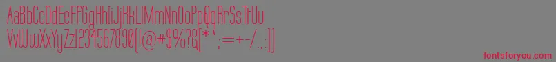 Labtop Font – Red Fonts on Gray Background