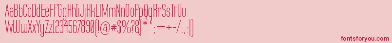 Labtop Font – Red Fonts on Pink Background
