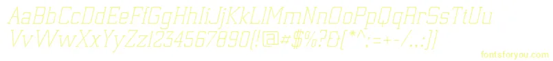 Шрифт ElectrumadfexpLightoblique – жёлтые шрифты