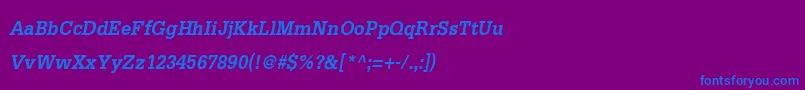 DilleniaupcРџРѕР»СѓР¶РёСЂРЅС‹Р№РљСѓСЂСЃРёРІ Font – Blue Fonts on Purple Background