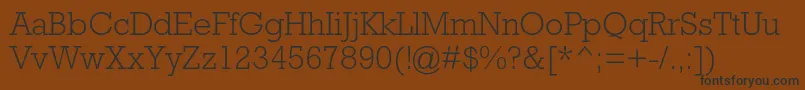 Шрифт RockwellstdLight – чёрные шрифты на коричневом фоне