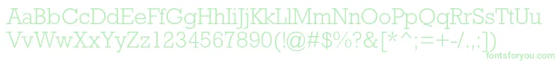 RockwellstdLight-Schriftart – Grüne Schriften