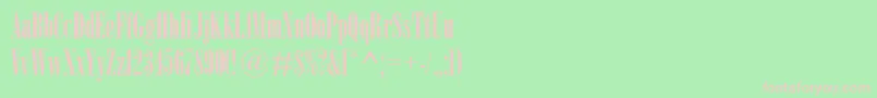 OnyxMt Font – Pink Fonts on Green Background