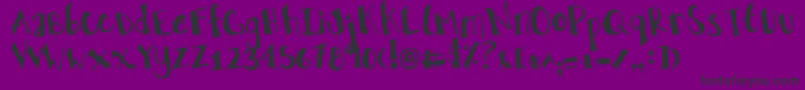 TheTruthOfAThousandLies Font – Black Fonts on Purple Background