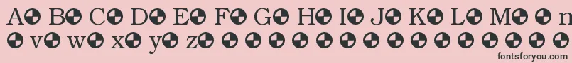 フォントAngleterreBook – ピンクの背景に黒い文字