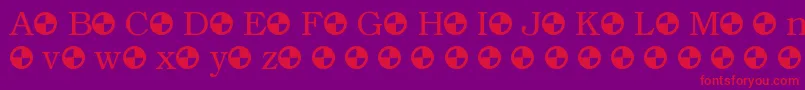 Fonte AngleterreBook – fontes vermelhas em um fundo violeta