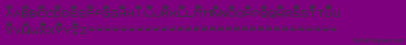 Vinylrepairkit Font – Black Fonts on Purple Background