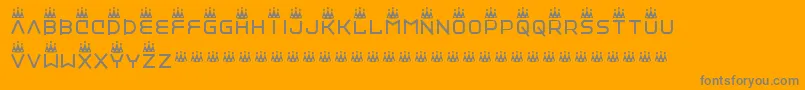 Vinylrepairkit Font – Gray Fonts on Orange Background