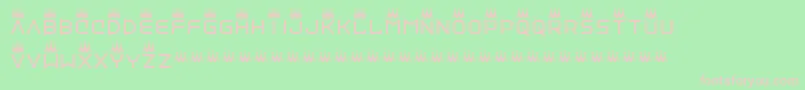 Police Vinylrepairkit – polices roses sur fond vert