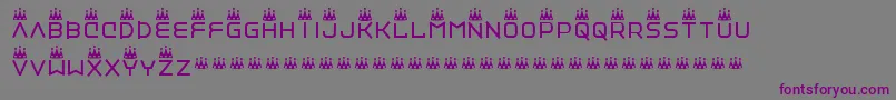 Vinylrepairkit Font – Purple Fonts on Gray Background