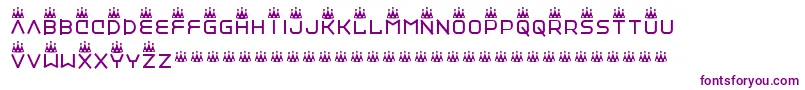 Vinylrepairkit-Schriftart – Violette Schriften auf weißem Hintergrund