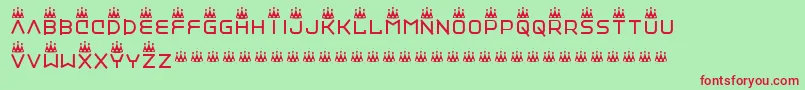 Vinylrepairkit Font – Red Fonts on Green Background