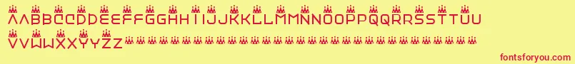 Vinylrepairkit Font – Red Fonts on Yellow Background