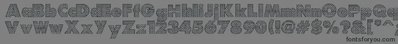 Saiba mais sobre a fonte Brick Fonte Brick – fontes pretas em um fundo cinza