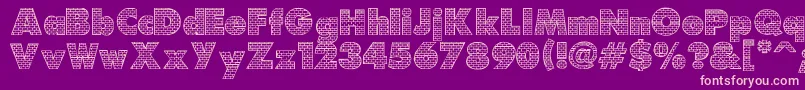 Шрифт Brick – розовые шрифты на фиолетовом фоне