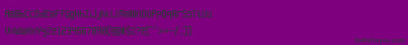 EnlatiqueRounded-fontti – mustat fontit violetilla taustalla