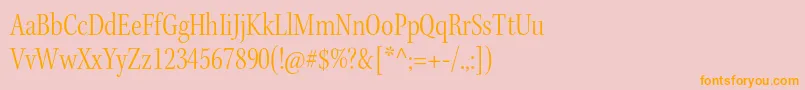 KeplerstdLightcnsubh Font – Orange Fonts on Pink Background