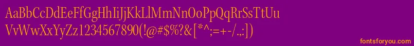 KeplerstdLightcnsubh Font – Orange Fonts on Purple Background