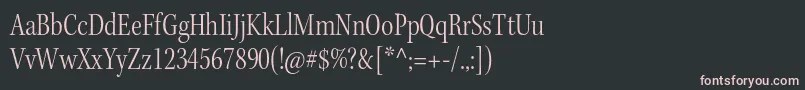 KeplerstdLightcnsubh Font – Pink Fonts on Black Background