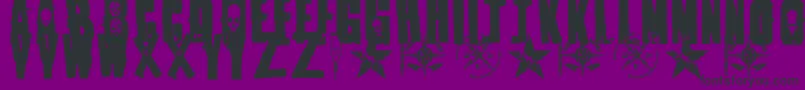 1Punk Font – Black Fonts on Purple Background