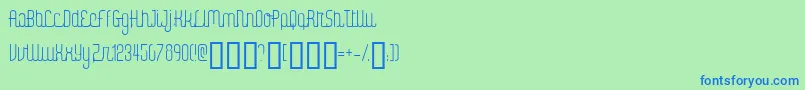 Digik-Schriftart – Blaue Schriften auf grünem Hintergrund