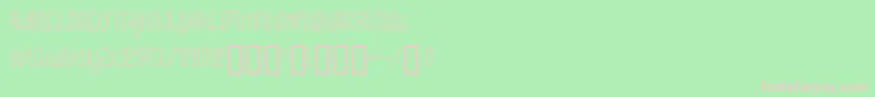fuente Digik – Fuentes Rosadas Sobre Fondo Verde