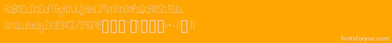 Digik Font – Pink Fonts on Orange Background