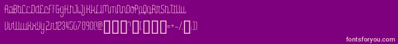 Digik Font – Pink Fonts on Purple Background