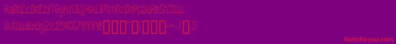 Digik Font – Red Fonts on Purple Background