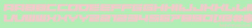 Fonte Starbirl – fontes rosa em um fundo verde