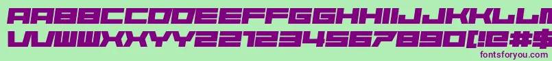 Starbirl Font – Purple Fonts on Green Background