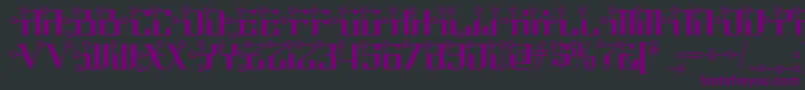 Circuitborednf Font – Purple Fonts on Black Background