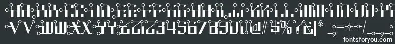 Шрифт Circuitborednf – белые шрифты