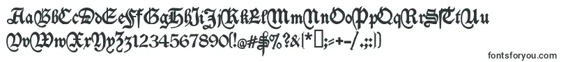 Шрифт Deutschische – средневековые шрифты