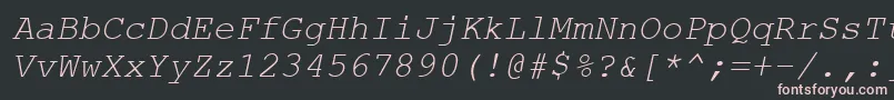 Axccrti Font – Pink Fonts on Black Background