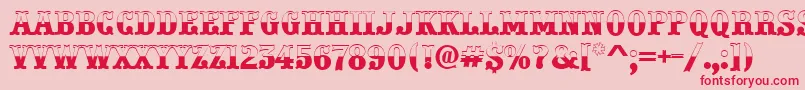 APresentumbw Font – Red Fonts on Pink Background