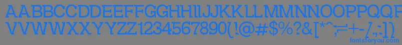 Kolovrat Font – Blue Fonts on Gray Background