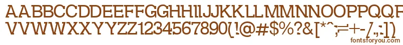 Kolovrat Font – Brown Fonts on White Background