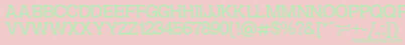 Kolovrat Font – Green Fonts on Pink Background