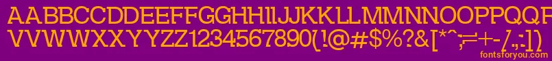 Kolovrat Font – Orange Fonts on Purple Background