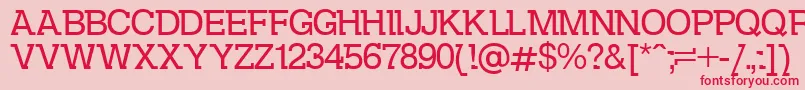 Kolovrat Font – Red Fonts on Pink Background