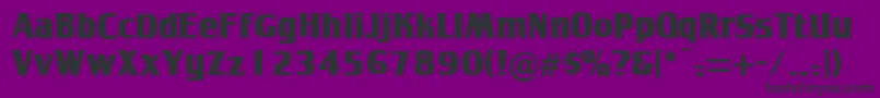 Tobago Font – Black Fonts on Purple Background