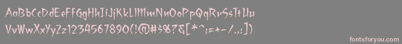 Ragingredlotus Font – Pink Fonts on Gray Background