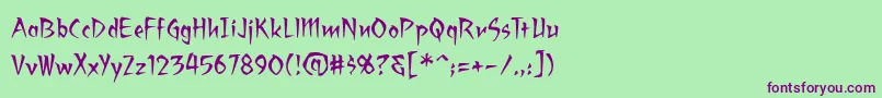 En savoir plus sur la police Ragingredlotus Police Ragingredlotus – polices violettes sur fond vert
